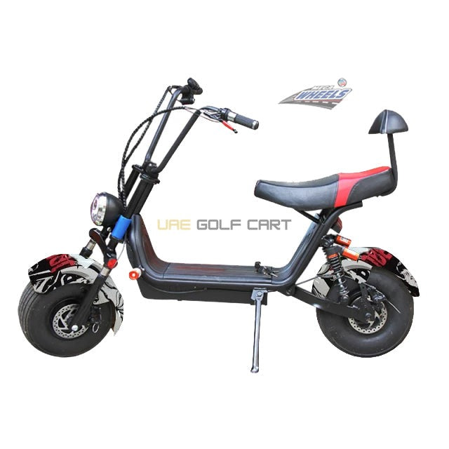Electric Scooter Medium Fat Tire with Removable 48V 12Ah Battery 1000W Motor 30 km/h Speed - Electric Motorbikes & Mopeds - Photo 10 | UAE Golf Cart