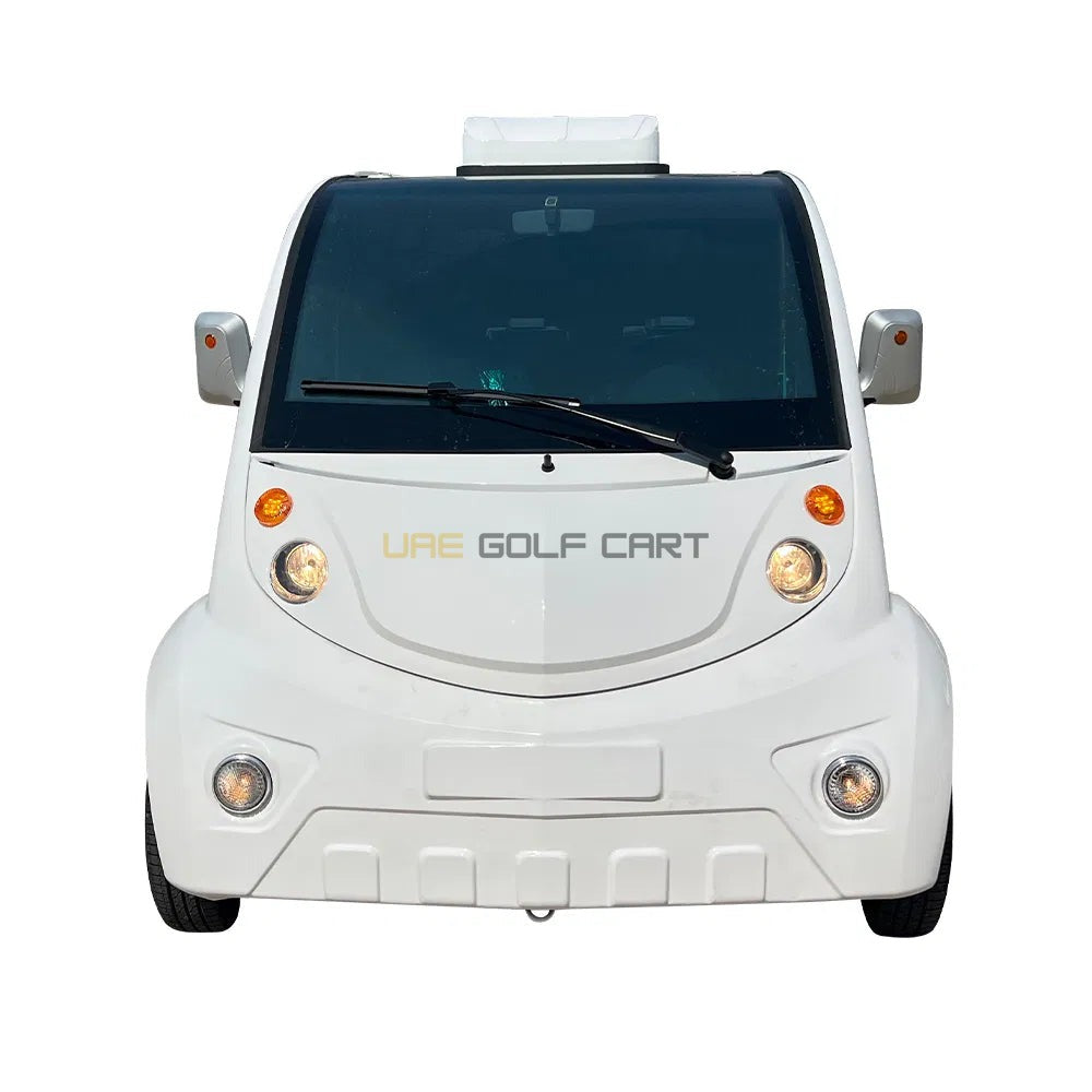 Enclosed 4 Seater Electric Golf Cart with Air Conditioning and Power Steering - Air Conditioned Golf Carts - 4 Seater - Close Up | UAE Golf Cart