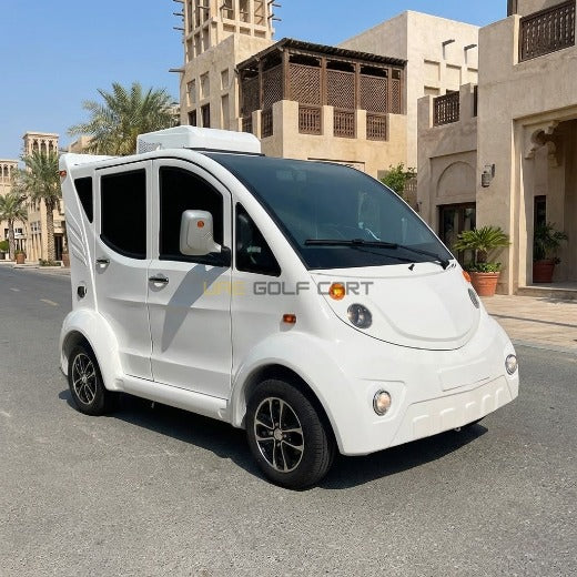 Buy Enclosed 4 Seater Electric Golf Cart with Air Conditioning and Power Steering - Air Conditioned Golf Carts - 4 Seater at UAE Golf Cart
