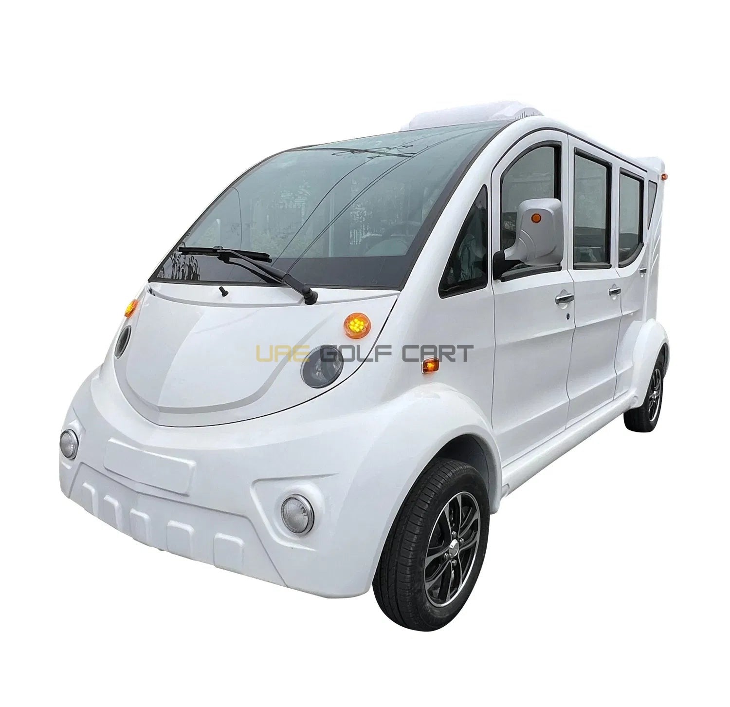 Enclosed 8 Seater Electric Golf Cart with Air Conditioning and Power Steering - Air Conditioned Golf Carts - 6 Seater | UAE Golf Cart