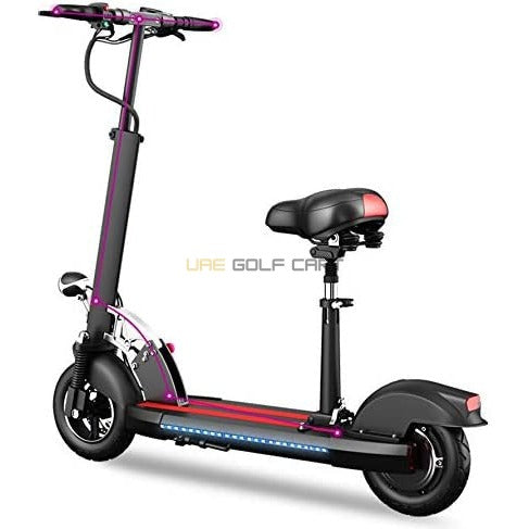 Foldable 48V 1200W LED Electric Scooter with Seat, 10Ah Battery, 65 km/h Max Speed, Double Disc Brakes - Foldable Electric Scooters - Photo 20 | UAE Golf Cart