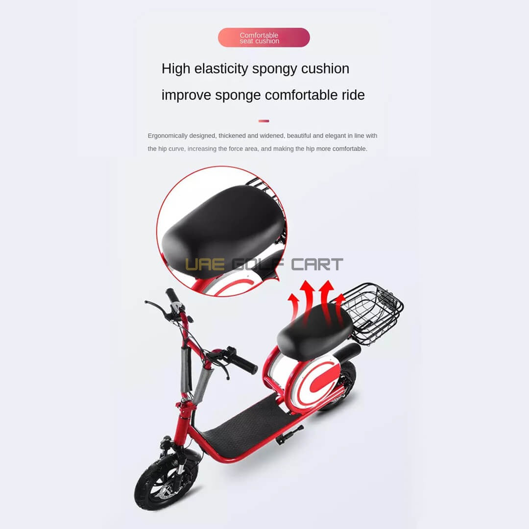 Foldable Electric Bike 350W Brushless Motor 25 km/h Top Speed 15 Mile Range 100 kg Load Capacity 34.5 lbs Weight - Electric Grocery Bike - Photo 16 | UAE Golf Cart