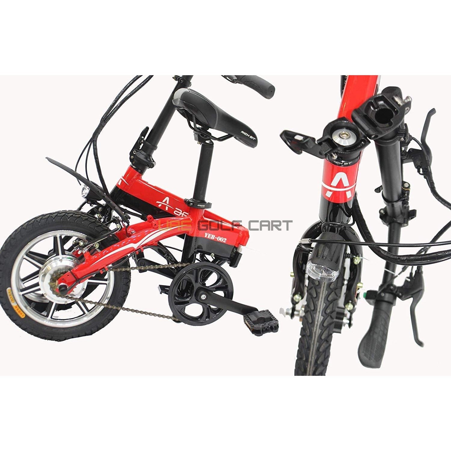 Foldable Electric Bike 36V 250W with Pedal Assist, 14 inch Wheels, Aluminum Frame, 100kg Load, 35mph Speed, 35km Range - Electric Bikes - Photo 4 | UAE Golf Cart