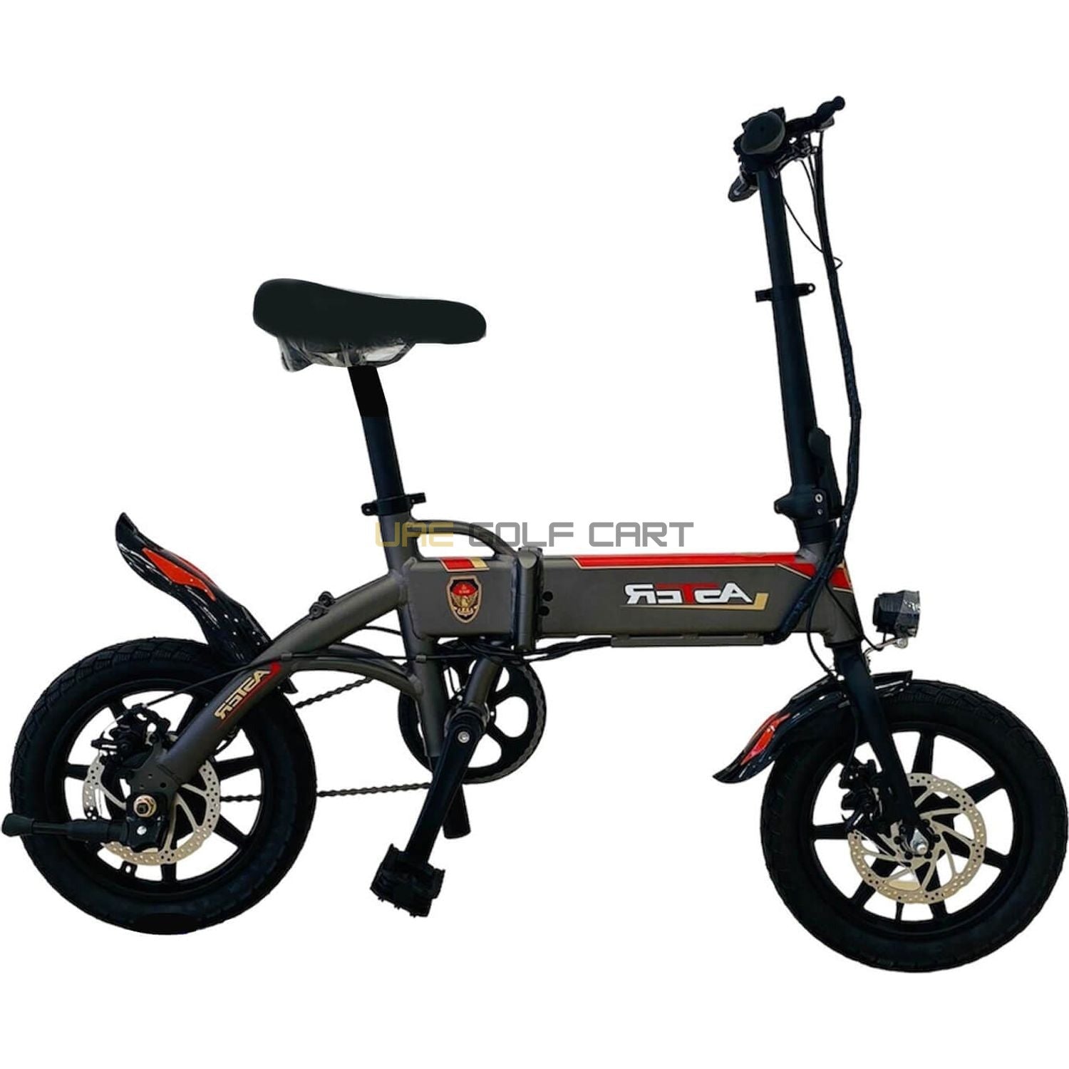 Buy Foldable Electric Bike 36V 250W with Pedal Assist, 14 inch Wheels, Aluminum Frame, 100kg Load, 35mph Speed, 35km Range - Electric Bikes at UAE Golf Cart