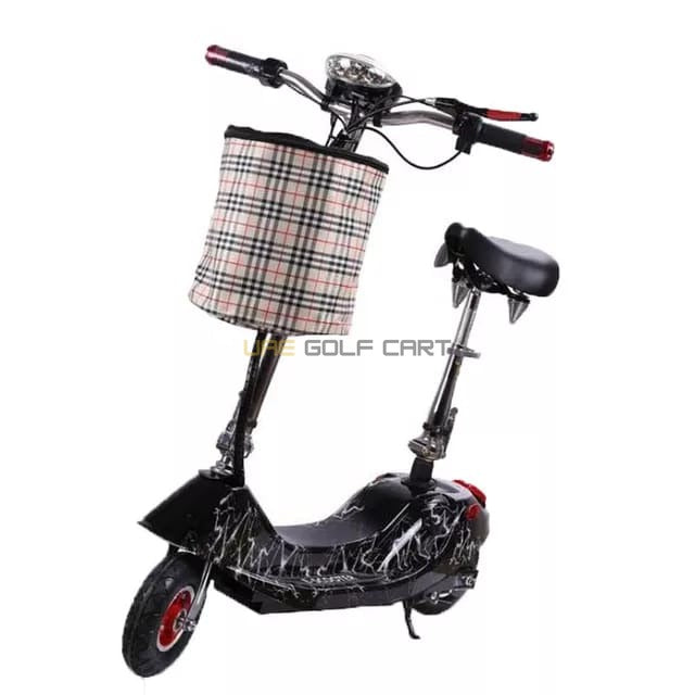 Foldable Electric Scooter 24V 250W Seat Rubber Tyres Basket 75kg Load - Foldable Electric Scooters - Photo 14 | UAE Golf Cart
