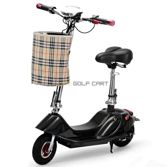 Foldable Electric Scooter 24V 250W Seat Rubber Tyres Basket 75kg Load - Foldable Electric Scooters - Photo 4 | UAE Golf Cart