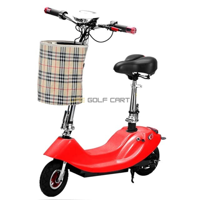 Foldable Electric Scooter 24V 250W Seat Rubber Tyres Basket 75kg Load - Foldable Electric Scooters - Photo 9 | UAE Golf Cart