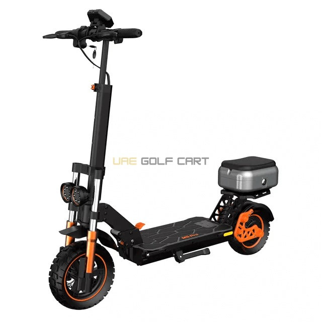 Foldable Electric Scooter 48V 1600W with 11‑inch Off‑Road Tires, Removable Seat, 45 km/h Top Speed, 120 kg Load - Foldable Electric Scooters - Close Up | UAE Golf Cart