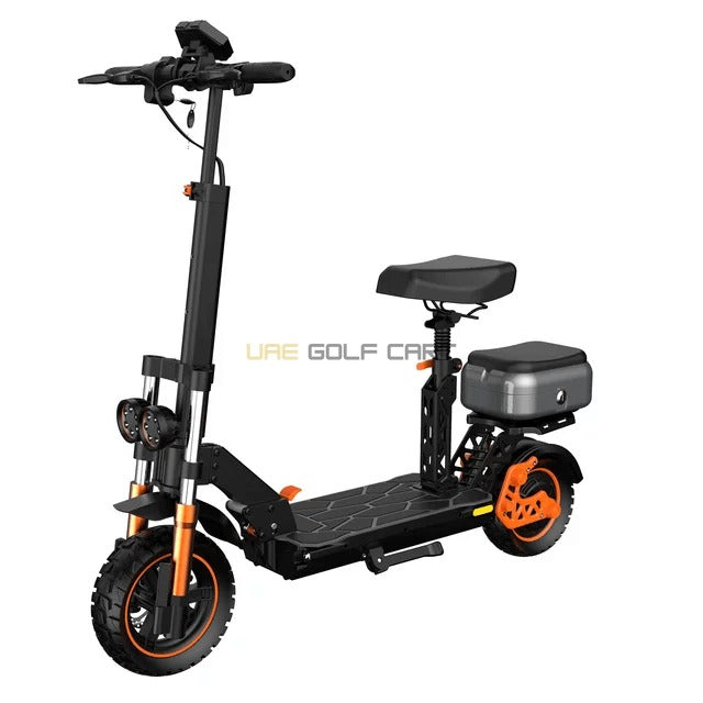 Foldable Electric Scooter 48V 1600W with 11‑inch Off‑Road Tires, Removable Seat, 45 km/h Top Speed, 120 kg Load - Foldable Electric Scooters - Photo 8 | UAE Golf Cart