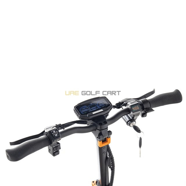 Foldable Electric Scooter 48V 1600W with 11‑inch Off‑Road Tires, Removable Seat, 45 km/h Top Speed, 120 kg Load - Foldable Electric Scooters - Photo 9 | UAE Golf Cart