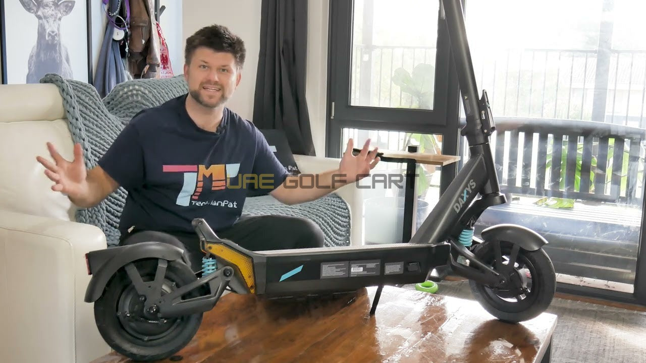 Foldable Electric Scooter 48V 500W with 10 Inch Tires and Dual Suspension - Foldable Electric Scooters - Photo 4 | UAE Golf Cart