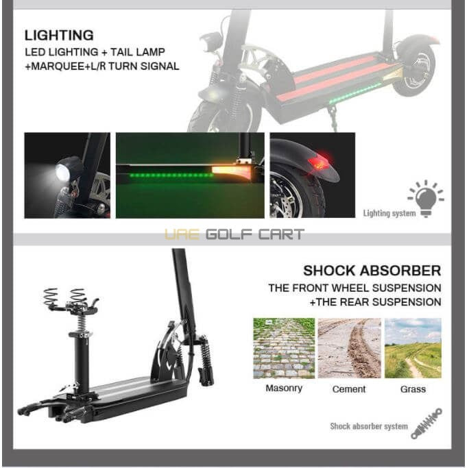 Foldable Electric Scooter 800W 36V 5 Model with LED Display and Double Disc Brakes - Foldable Electric Scooters - Photo 25 | UAE Golf Cart