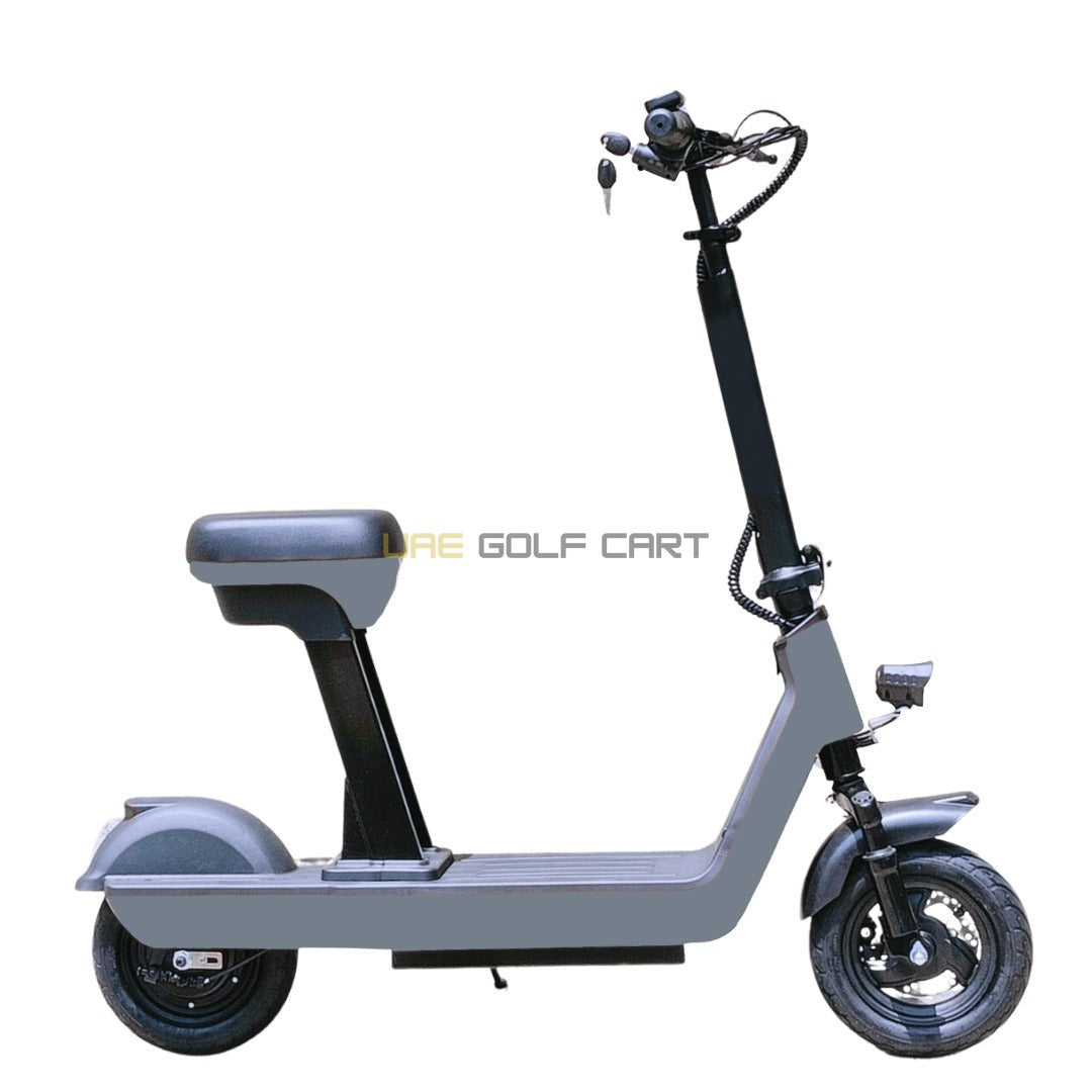 Foldable Runner Electric Scooter 48V with Seat, 250W Motor, 35km Range, 125kg Load - Foldable Electric Scooters - Close Up | UAE Golf Cart
