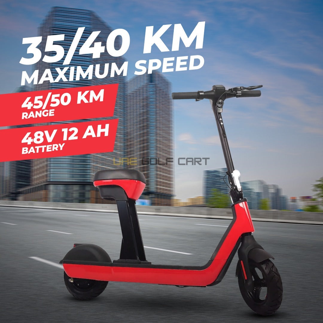 Foldable Runner Electric Scooter 48V with Seat, 250W Motor, 35km Range, 125kg Load - Foldable Electric Scooters - Photo 9 | UAE Golf Cart