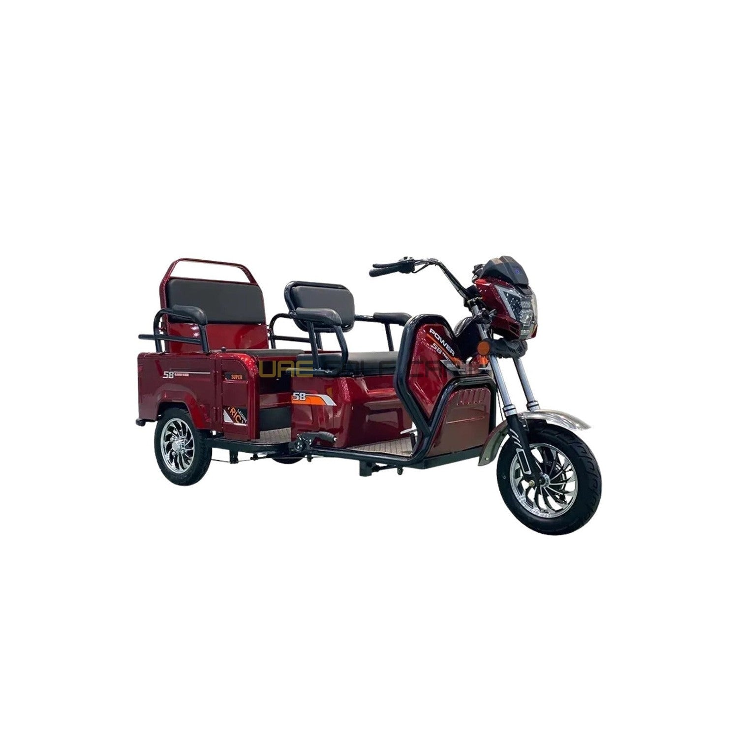 Hybrid Electric Tricycle UAE Golf Cart 48V 800W 400kg 4 Seats Cargo Passenger Open Body EEC GCC UAE - Cargo Bikes - Photo 8 | UAE Golf Cart