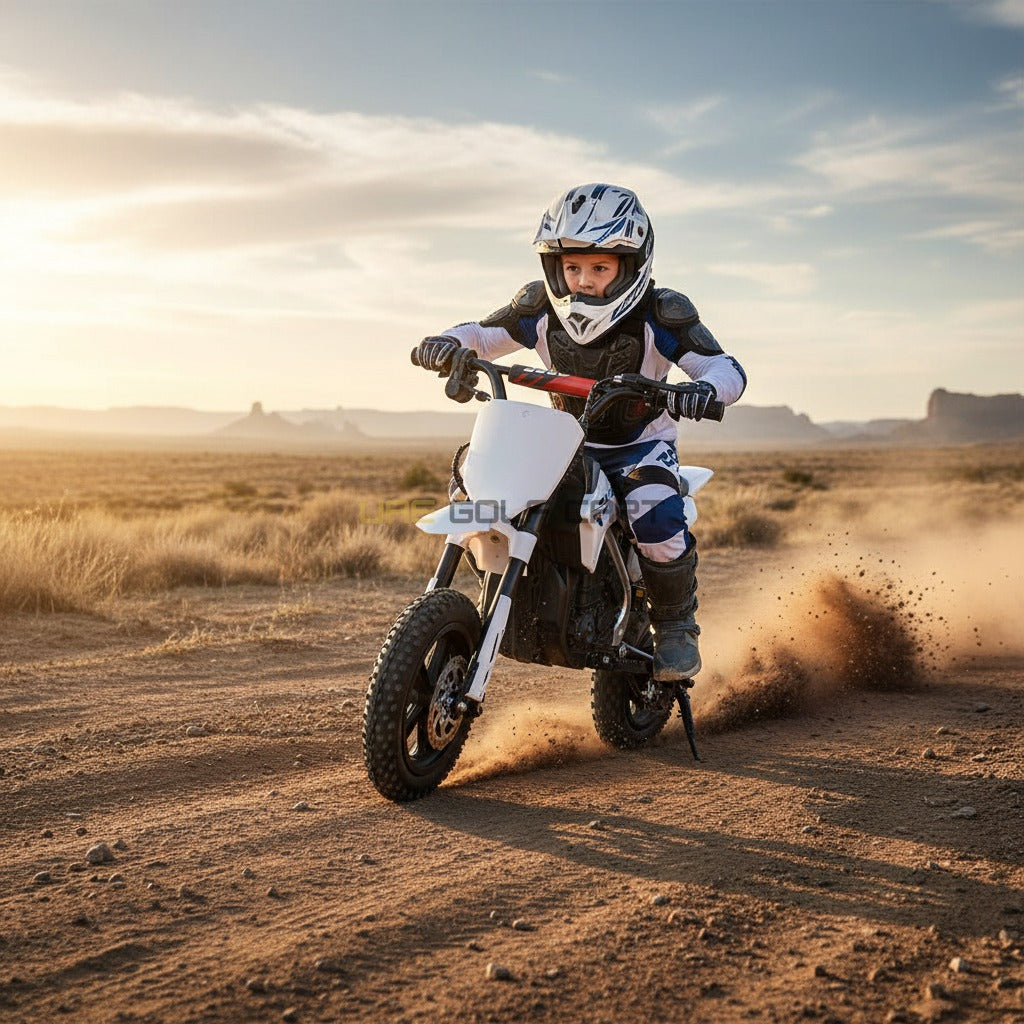 Kids Electric Dirt Bike 24V 250W Off-Road with Drum Brake, Leather Seat, Spring Suspension, 12" Tires, Max Load 50kg - Electric Dirt Bikes - Photo 7 | UAE Golf Cart