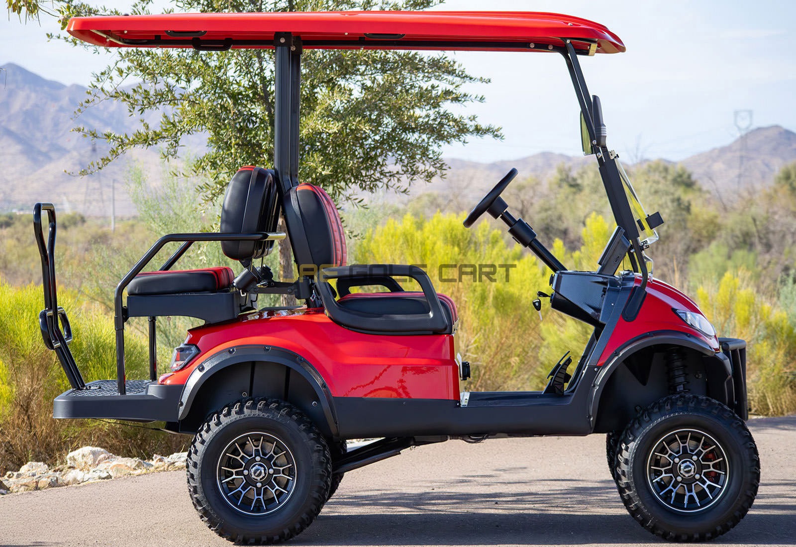 Lifted 4 Seater Off Road Golf Cart with Lithium Battery and Built In Cooler - Normal Golf Carts - 2+2 Seater - Photo 15 | UAE Golf Cart