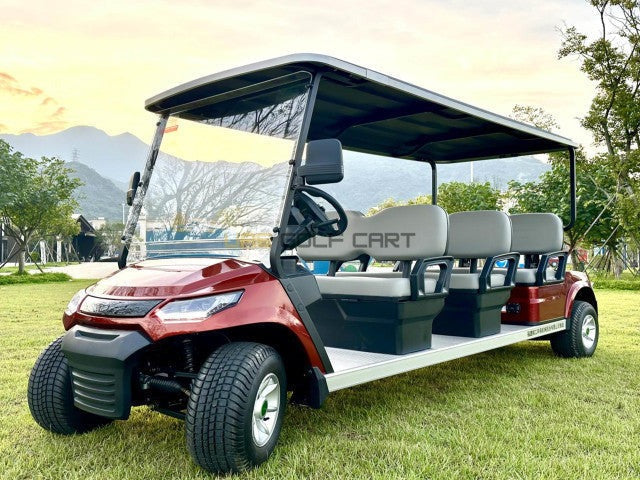 Buy Luxury 6 Passenger Electric Golf Cart with 6 Forward Facing Seats and AC Motor - Normal Golf Carts - 6 Seater at UAE Golf Cart