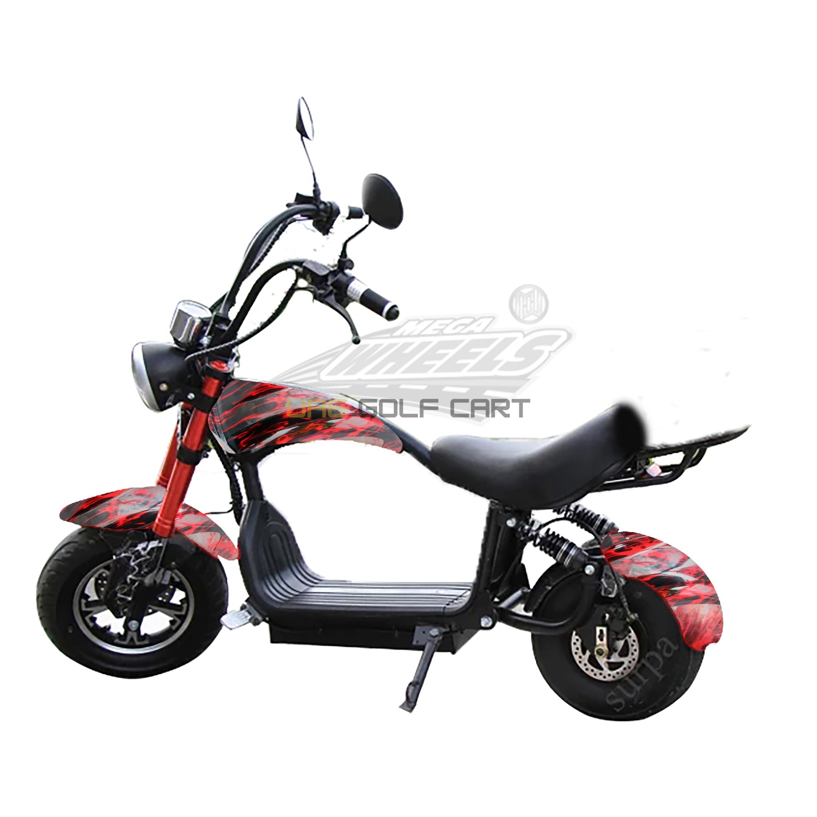 Mini Coco City Chopper 48V 1000W Electric Scooter with Seat, Fat Tires, 30 MPH, 150kg Load, 35km Range - Electric Motorbikes & Mopeds - Photo 13 | UAE Golf Cart
