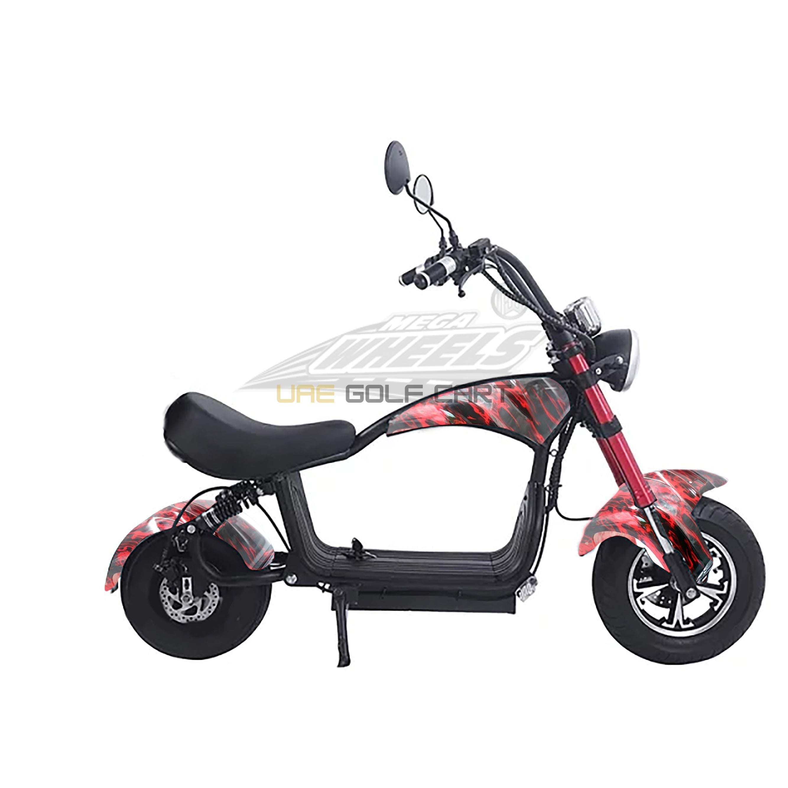 Mini Coco City Chopper 48V 1000W Electric Scooter with Seat, Fat Tires, 30 MPH, 150kg Load, 35km Range - Electric Motorbikes & Mopeds - Photo 15 | UAE Golf Cart