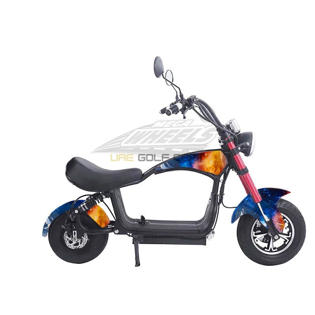 Mini Coco City Chopper 48V 1000W Electric Scooter with Seat, Fat Tires, 30 MPH, 150kg Load, 35km Range - Electric Motorbikes & Mopeds - Photo 4 | UAE Golf Cart