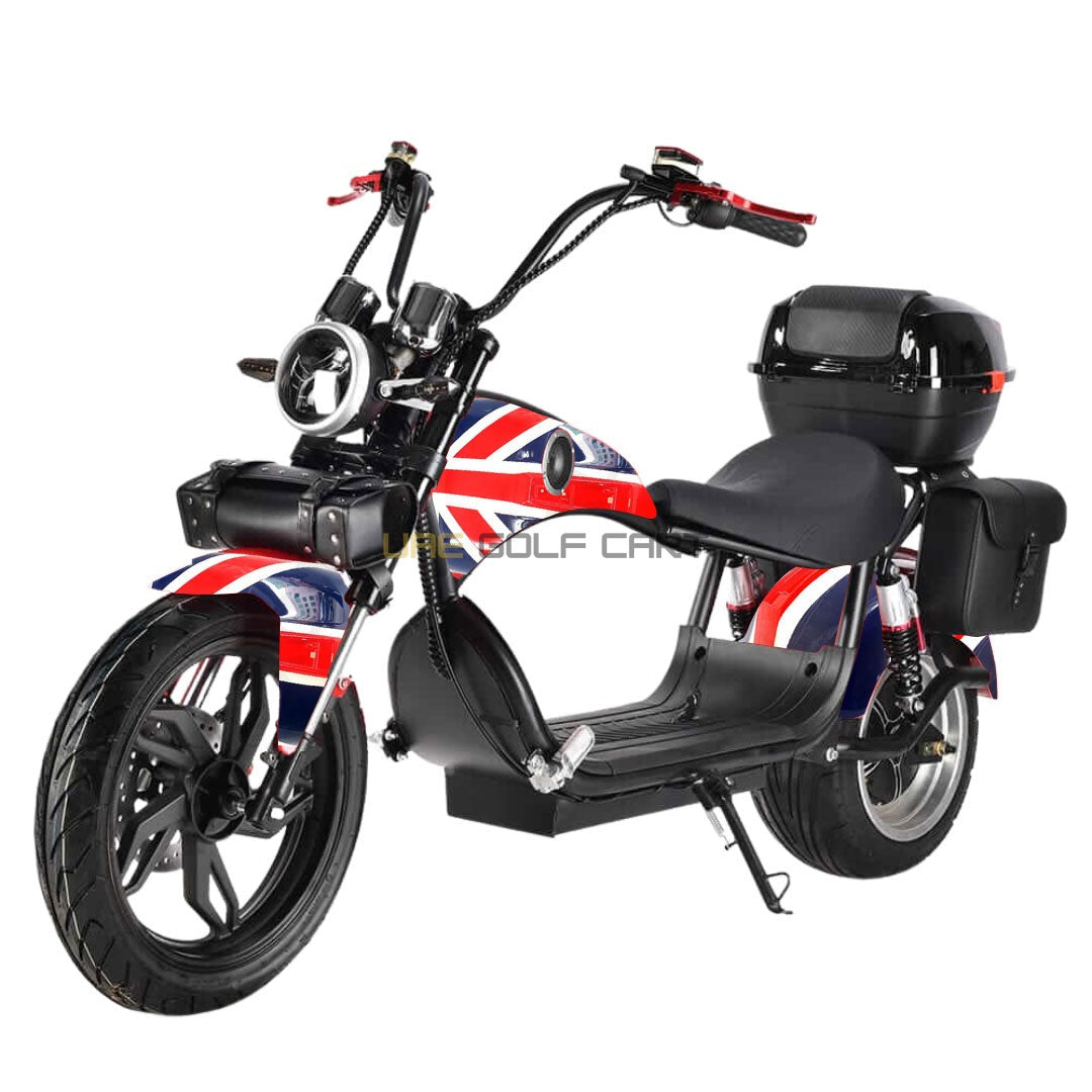 Turbo City Chopper Electric Scooter 4000W 60V 20Ah Foldable Fat Tire - Electric Motorbikes & Mopeds - Photo 13 | UAE Golf Cart