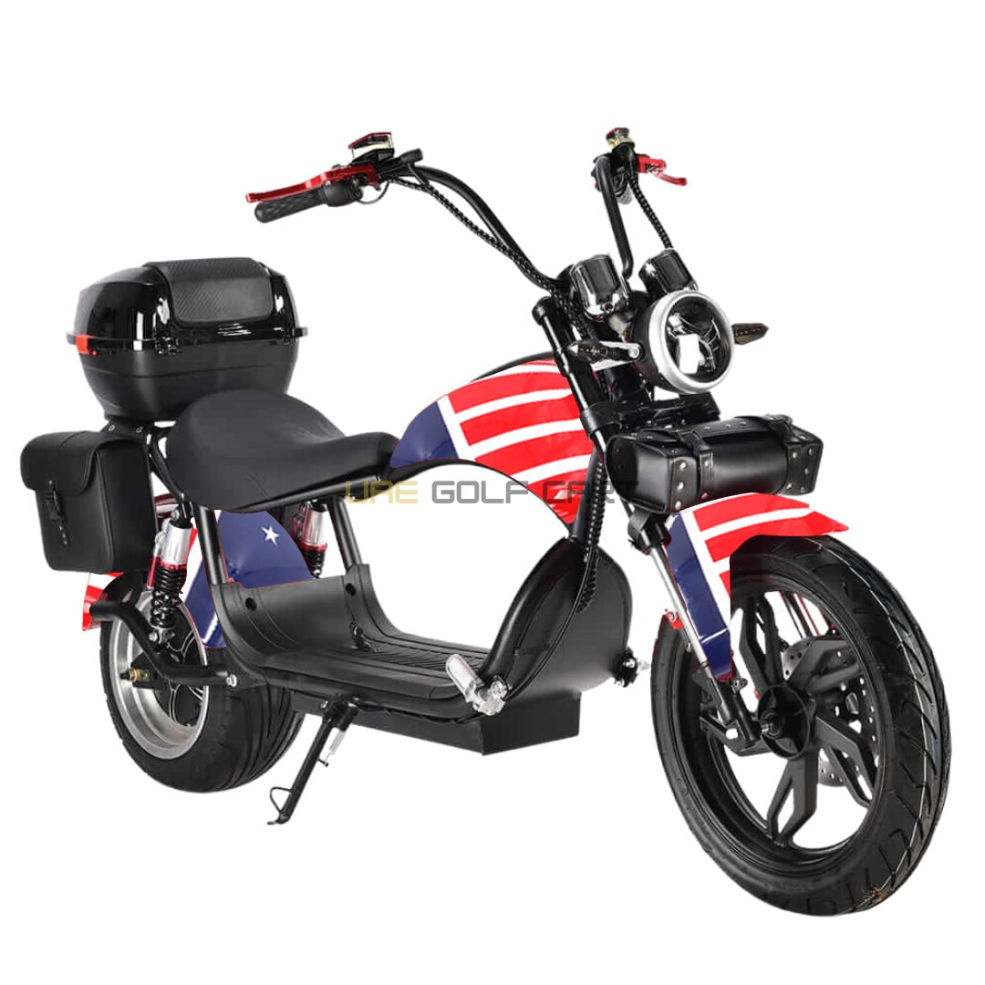 Turbo City Chopper Electric Scooter 4000W 60V 20Ah Foldable Fat Tire - Electric Motorbikes & Mopeds - Photo 17 | UAE Golf Cart