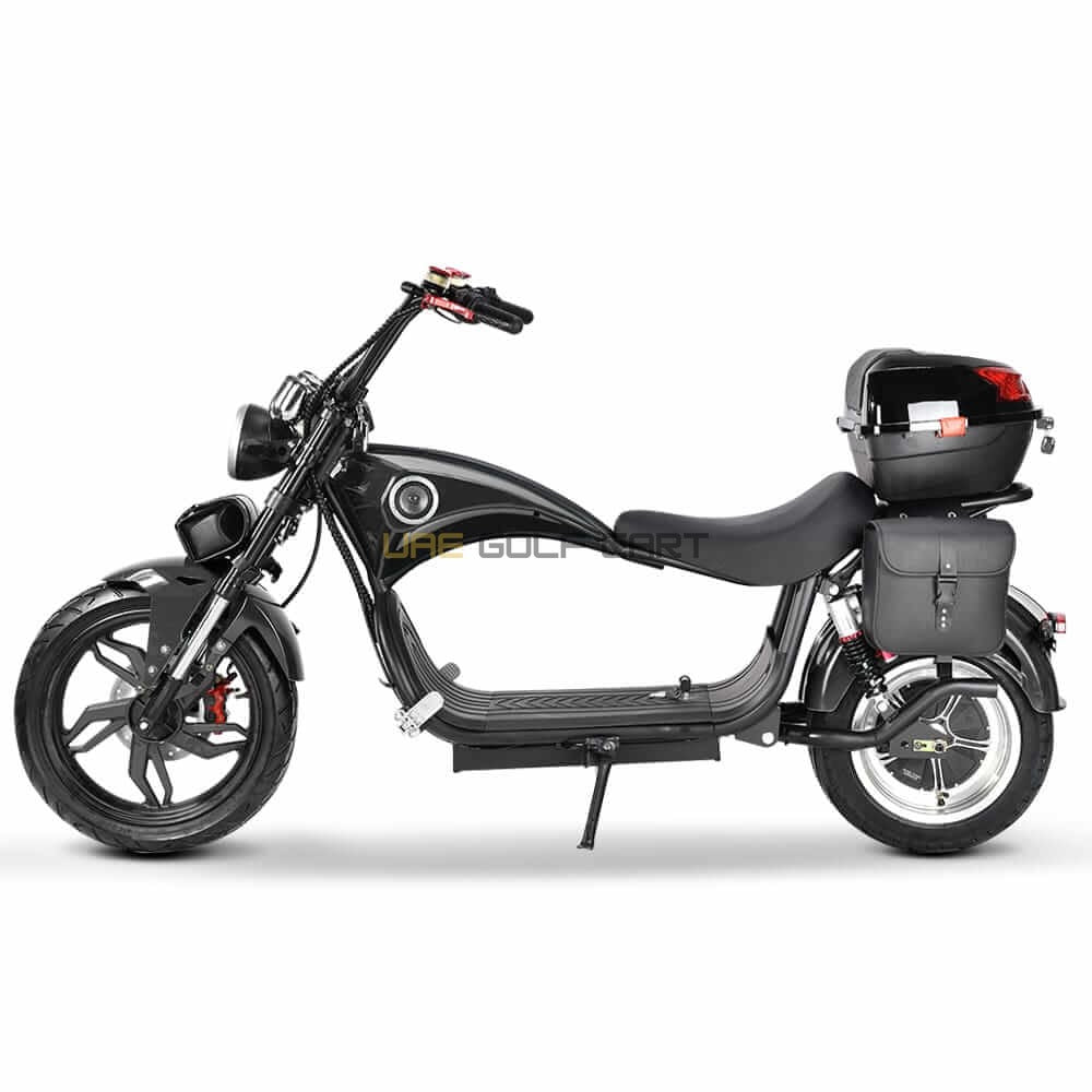 Turbo City Chopper Electric Scooter 4000W 60V 20Ah Foldable Fat Tire - Electric Motorbikes & Mopeds - Close Up | UAE Golf Cart