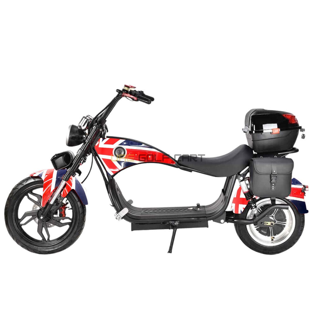 Turbo City Chopper Electric Scooter 4000W 60V 20Ah Foldable Fat Tire - Electric Motorbikes & Mopeds - Photo 9 | UAE Golf Cart