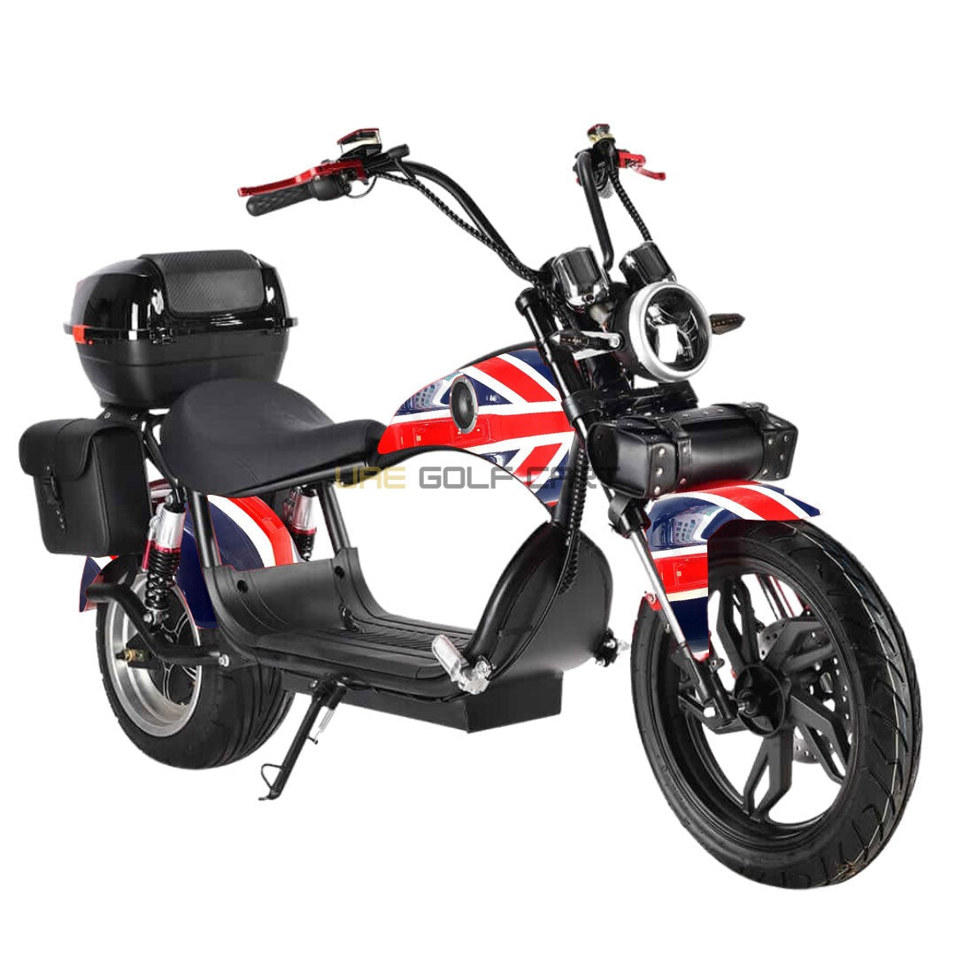 Turbo City Chopper Electric Scooter 4000W 60V 20Ah Foldable Fat Tire - Electric Motorbikes & Mopeds - Photo 10 | UAE Golf Cart