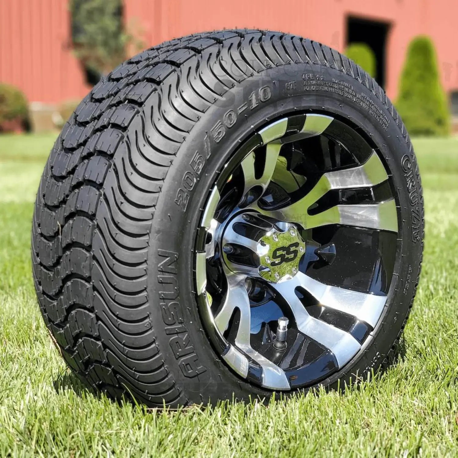 UAE Golf Cart - 10 Inch Golf Cart Wheels and Tires Combo 205/50 10 Low Profile 4 Ply