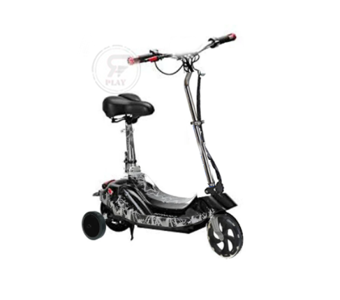 UAE Golf Cart 24V Foldable Electric Scooter for Kids with Seat, Training Wheels and Adjustable Handlebars – 6 inch PU Tyres - View 13