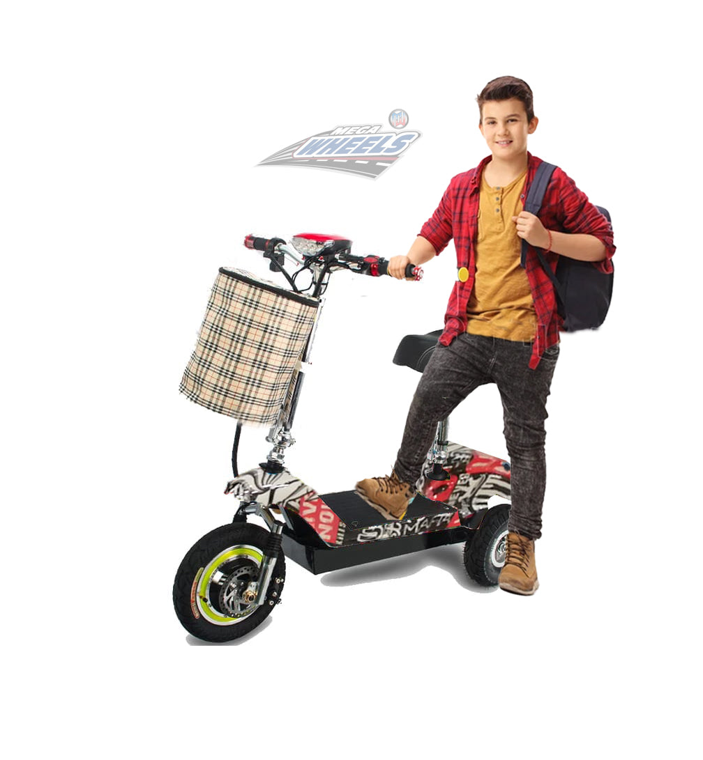 UAE Golf Cart 3 Wheel Electric Scooter 350W 25 km/h 36V 12Ah Foldable with Seat and Basket 100-120kg Load - View 11