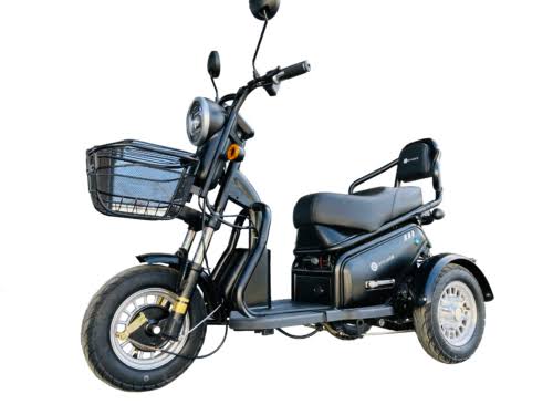 UAE Golf Cart 3-Wheel Electric Scooter with Dual Seats and Basket - View 12
