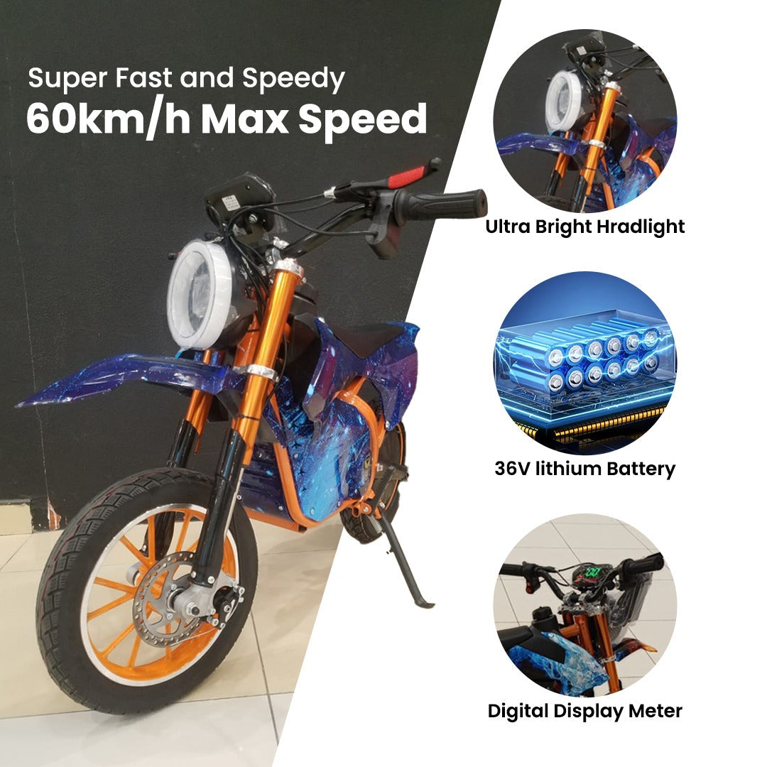 UAE Golf Cart 36V 800W Electric Kids Dirt Bike with 60 km/h Speed, 70 kg Load, 20-25 km Range - View 38