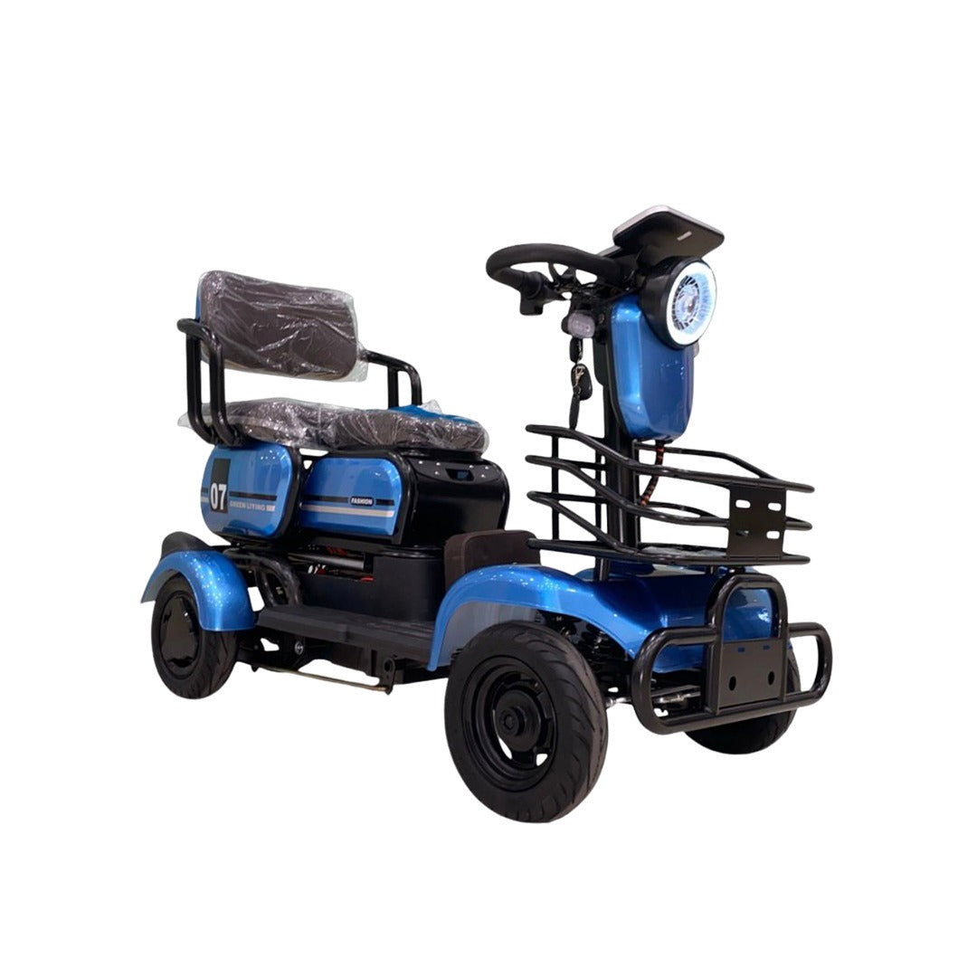 UAE Golf Cart 48V 4-Wheel Electric Scooter with Sliding Seats for 3 Passengers, 600W Motor, 30km Range - View 14