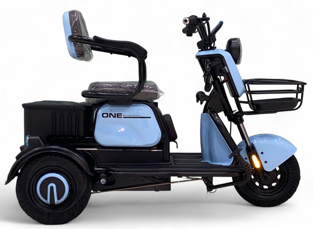 UAE Golf Cart 48V 4-Wheel Electric Scooter with Sliding Seats for 3 Passengers, 600W Motor, 30km Range - View 7