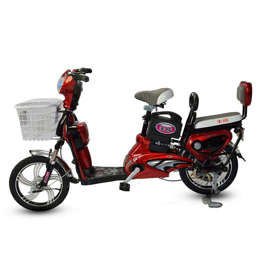 UAE Golf Cart 48V 500W Electric Scooter Bike with Pedals and Front Basket - View 22