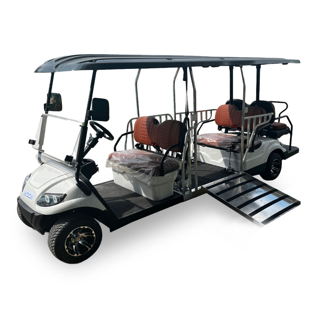 UAE Golf Cart - 6 Seater Wheelchair Accessible Golf Cart with Fold Down Ramp and Lithium Battery - View 2