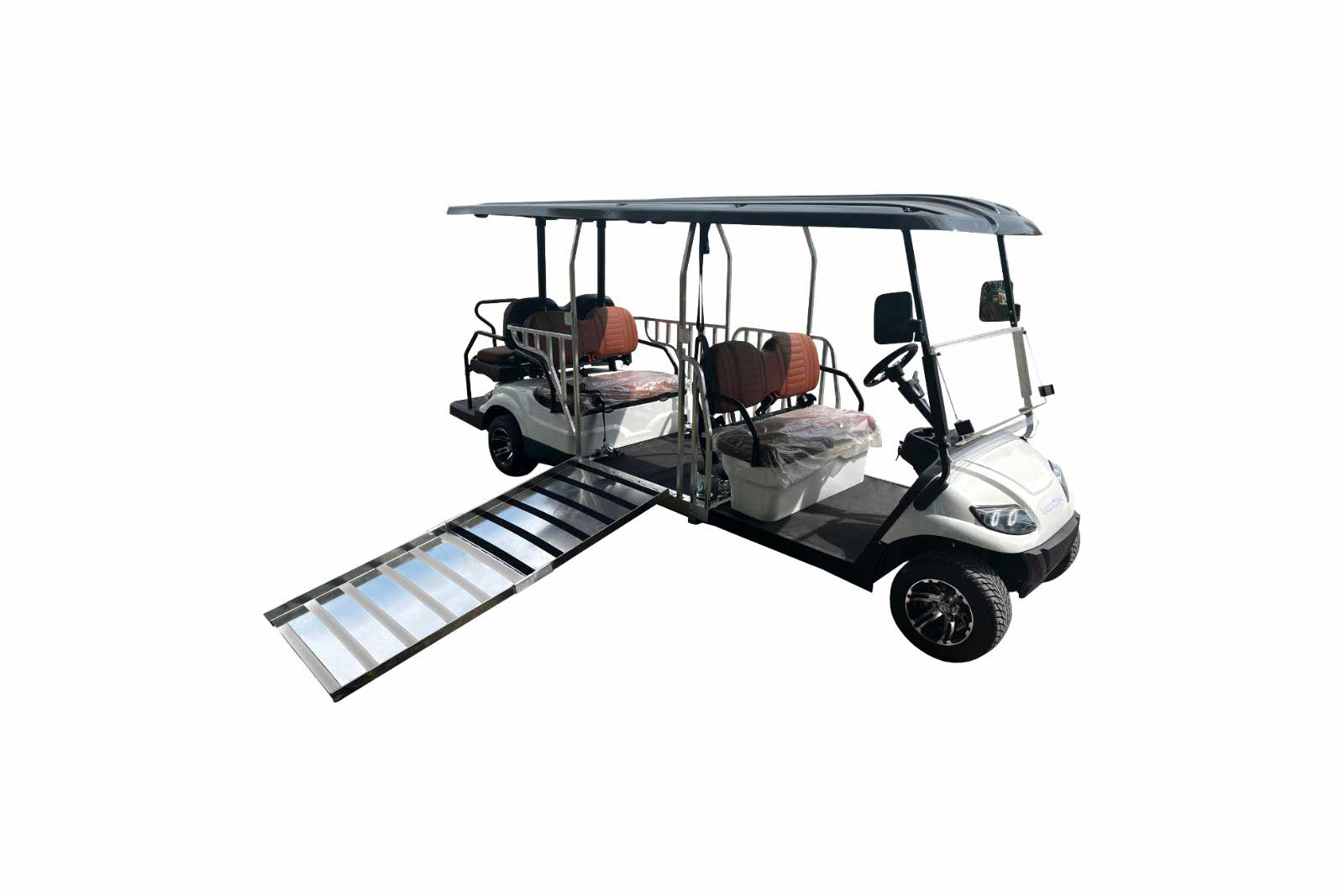 UAE Golf Cart - 6 Seater Wheelchair Accessible Golf Cart with Fold Down Ramp and Lithium Battery - View 3