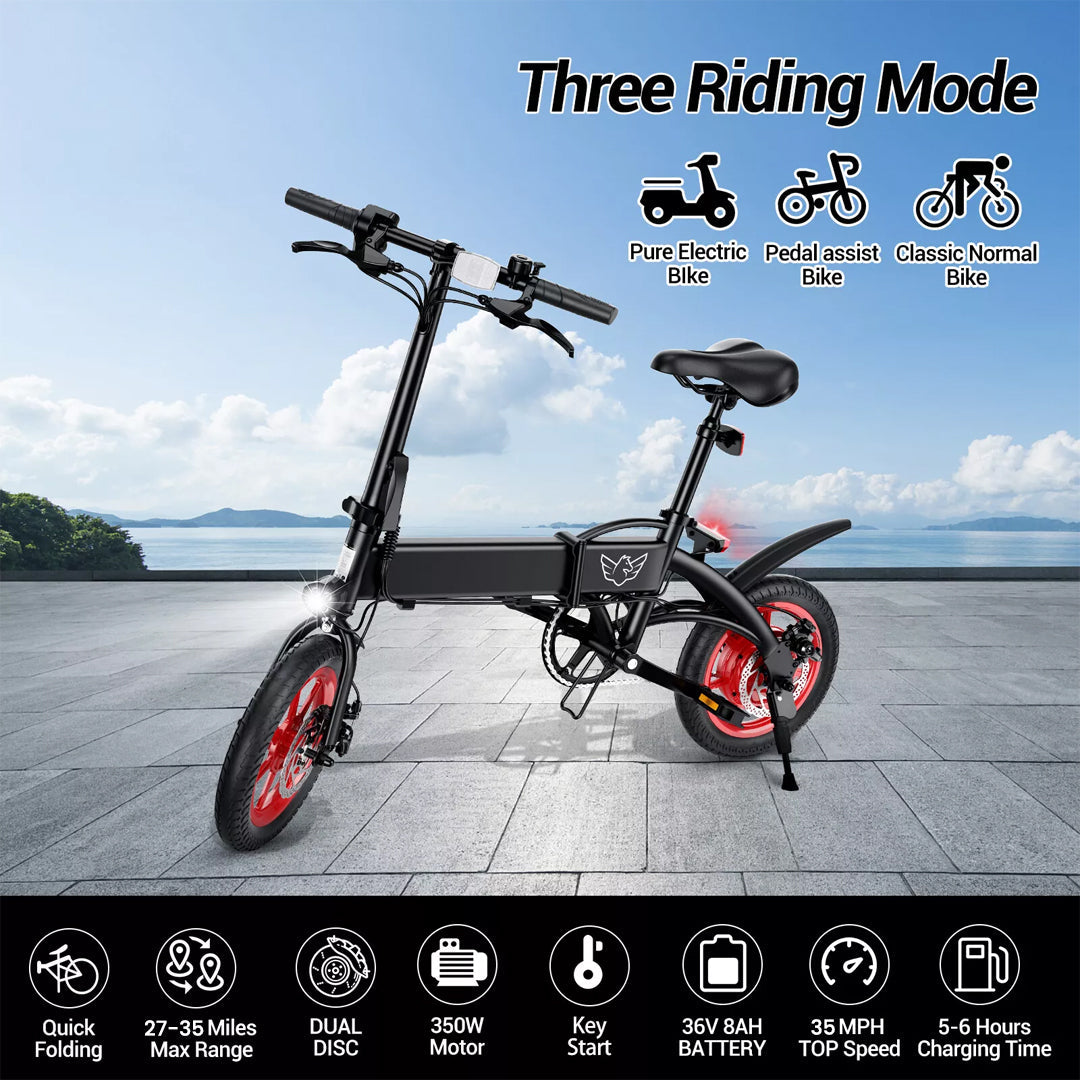 UAE Golf Cart Carbon Alloy Foldable Ebike 36V 350W 45 lbs - 35 MPH, 30 Mile Range, 330 kg Load, IP54 Waterproof - View 1
