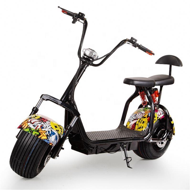 UAE Golf Cart Coco City Harley Fat Tire Electric Scooter 60V 1500W 35km/h 180kg Capacity - View 1
