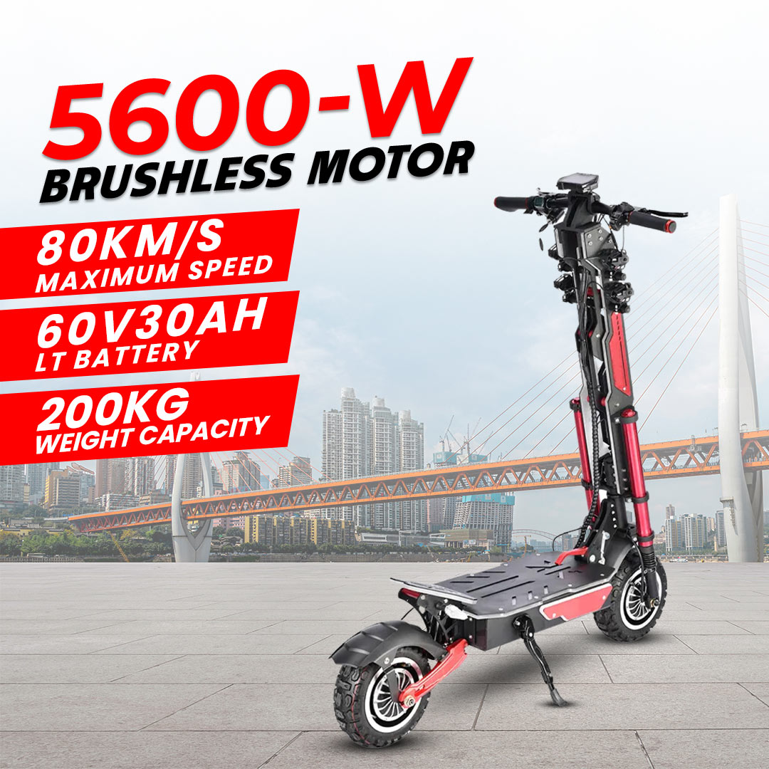 UAE Golf Cart Dual Motor 5600W 60V 30Ah Off‑Road Electric Scooter 80km/h Top Speed 70km Range 200kg Load - View 9