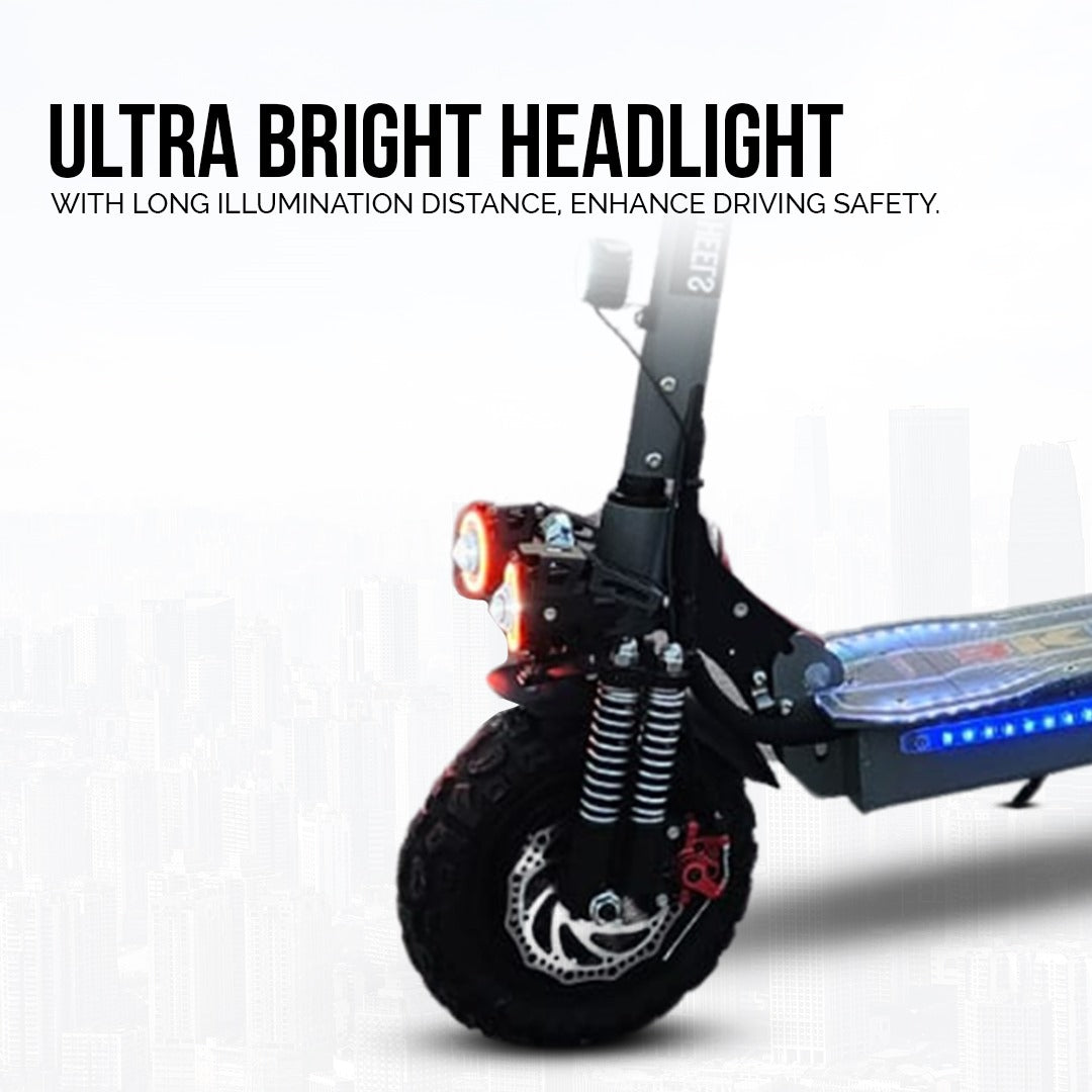 UAE Golf Cart Dual Motor Foldable Electric Scooter 7200W 48V 15Ah 120kg Load 70-90 km/h - View 5
