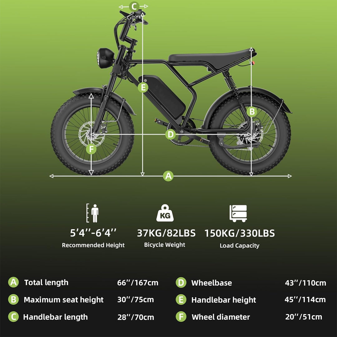 UAE Golf Cart Electric Bike for Adults 48V Removable Battery Pedal Assist E-Bike 750W Motor - View 12