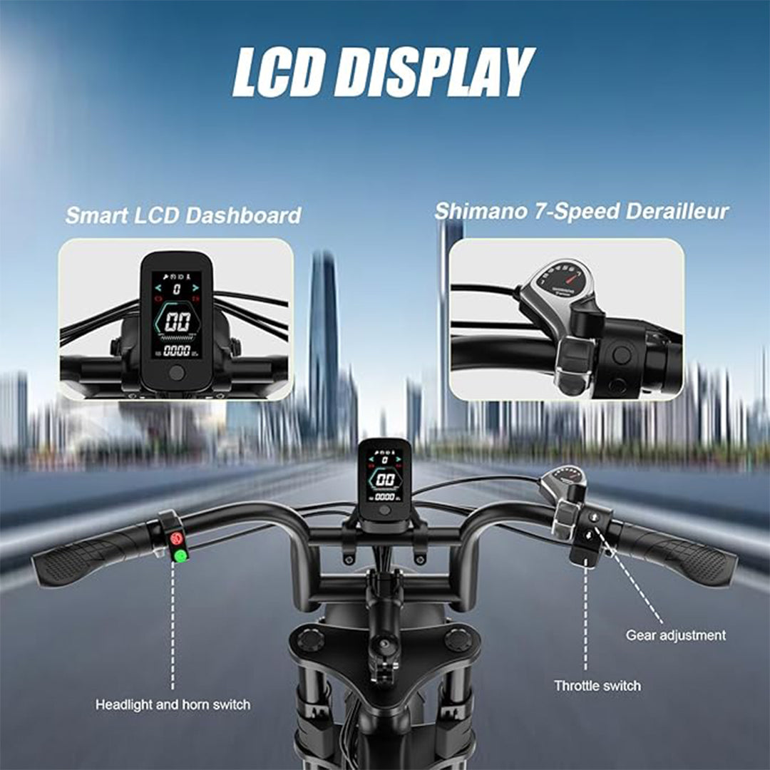 UAE Golf Cart Electric Bike for Adults 48V Removable Battery Pedal Assist E-Bike 750W Motor - View 14