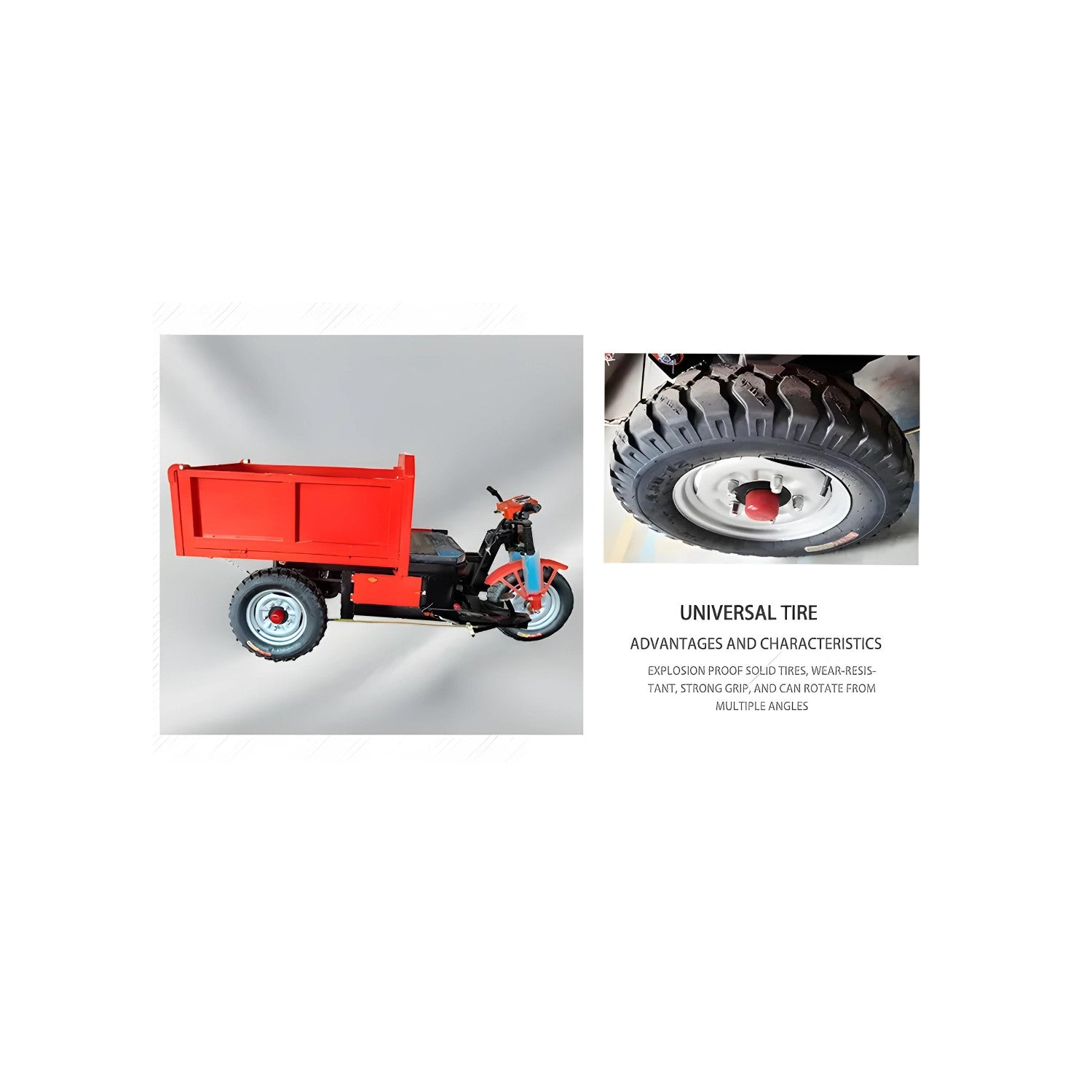 UAE Golf Cart - Electric Cargo Bike Mini Dumper UAE Golf Cart 1200W 500kg 60V Flatbed Dump Tricycle Construction UAE - View 8