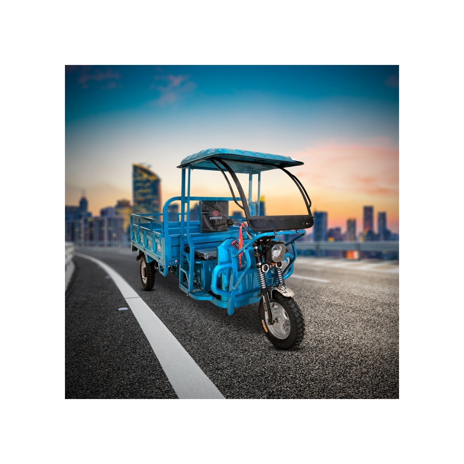 UAE Golf Cart - Electric Cargo Tricycle UAE Golf Cart Closed Cabin Tuktuk 60V 1500W 600kg 1.6M Trolley UAE - View 7
