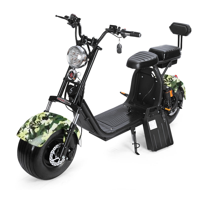 UAE Golf Cart Electric Scooter 55 km/h 2000W Fat Wheels Removable 60V Battery - View 11