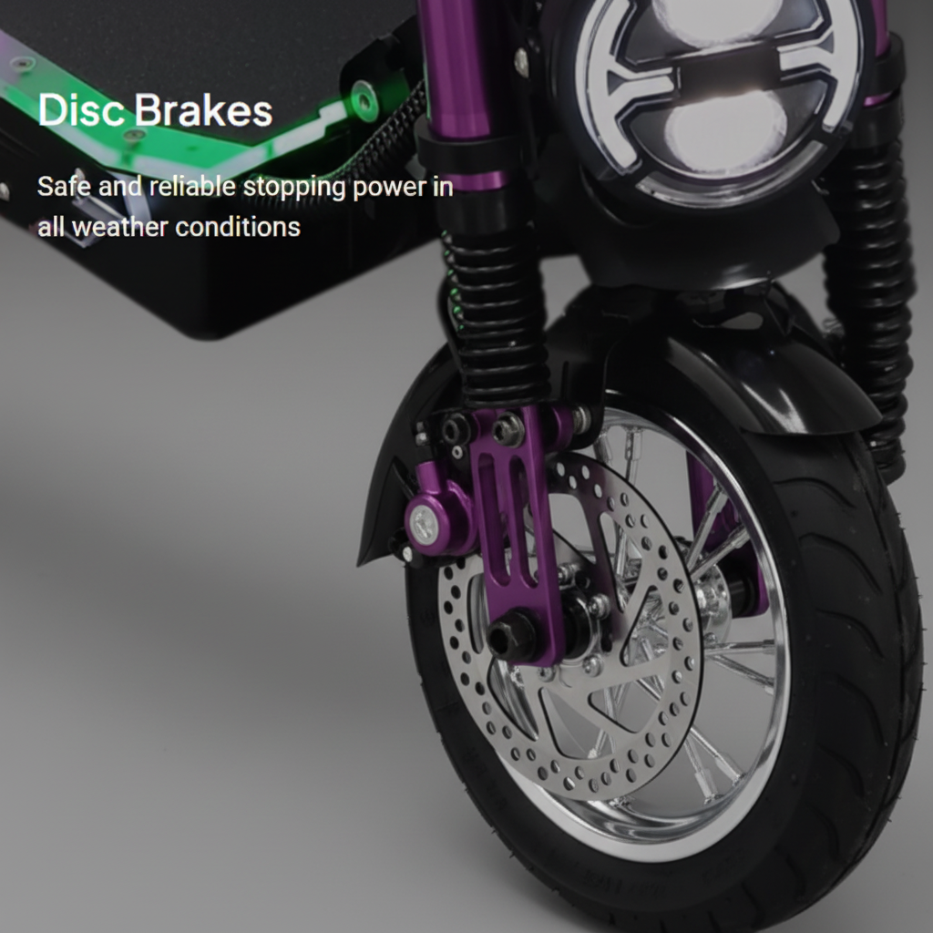 UAE Golf Cart Electric Scooter 60V 40Ah Dual Motor 6000W 90 km/h Foldable Off-road 13" Tires - View 13